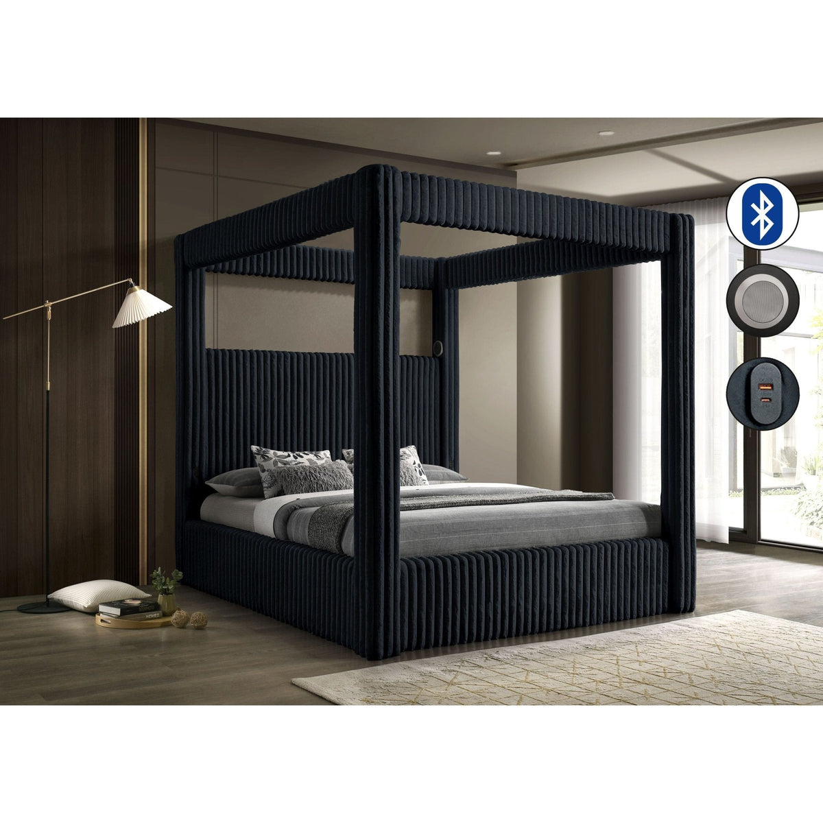 B9013 Atlam (Black) - Queen
