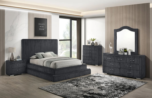 5pcs & 4pcs B9020 Micah w/Henley Grey Bedroom Set