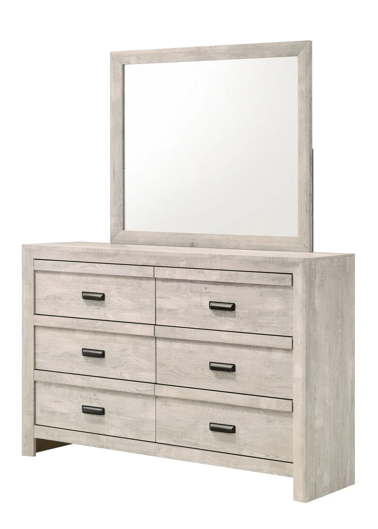 5pcs Valor White Wood Finish Bedroom Set