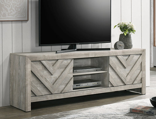 B9335-9 Valor Light Grey Wood Finish TV Stand