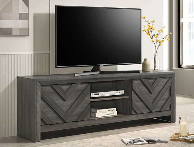 B9335-9 Valor Grey Wood Finish TV Stand