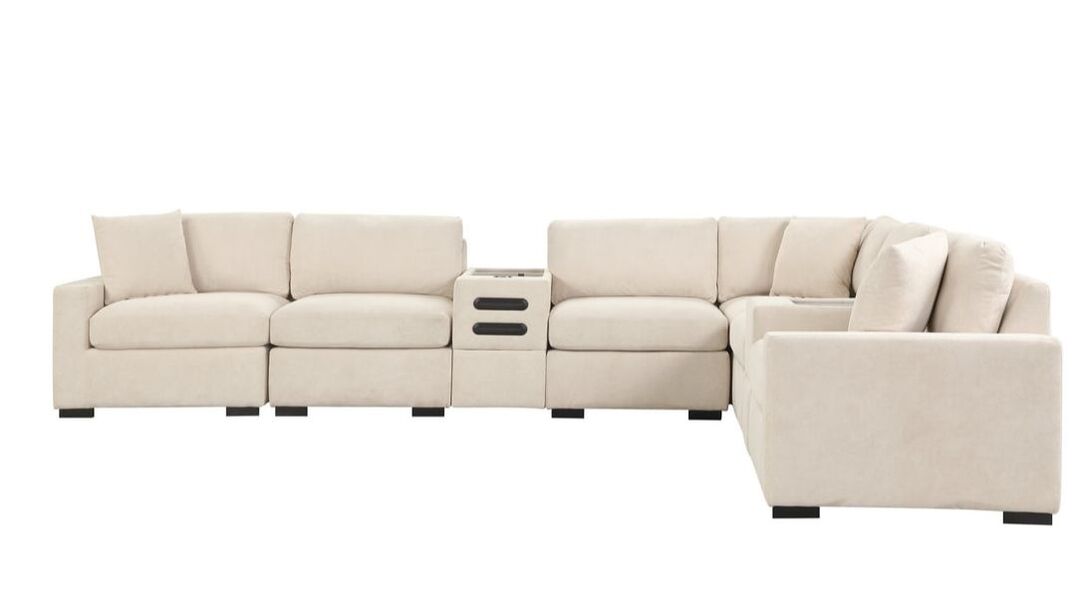 Barista Beige 8PC Modular Sectional Set