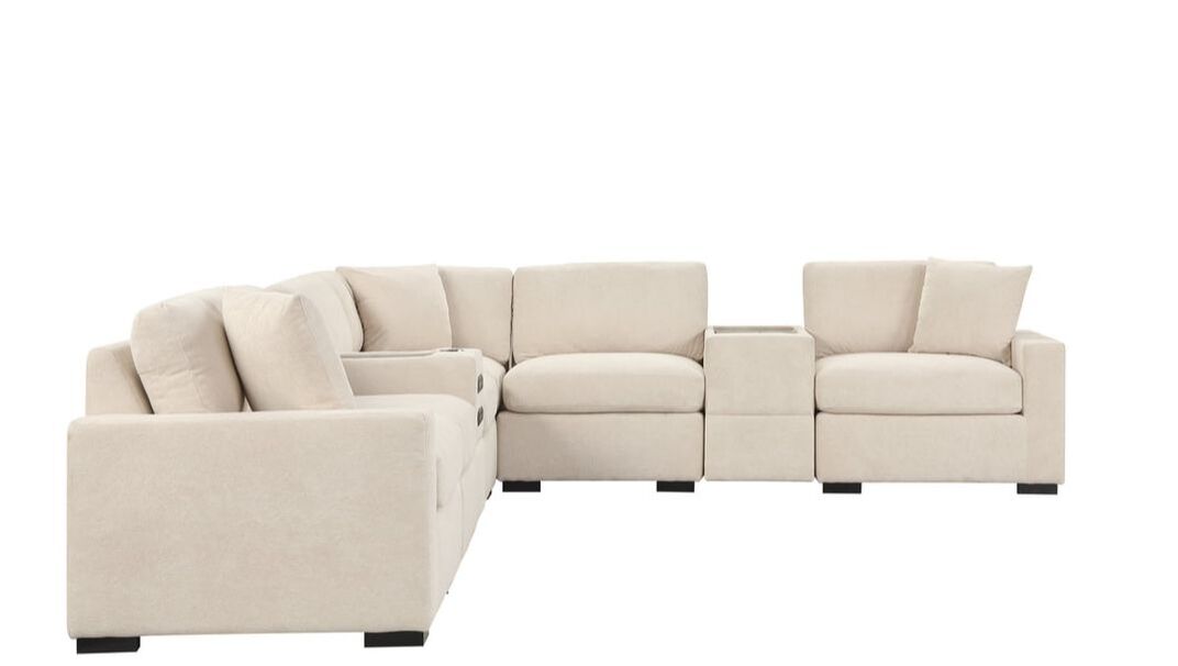 Barista Beige 8PC Modular Sectional Set