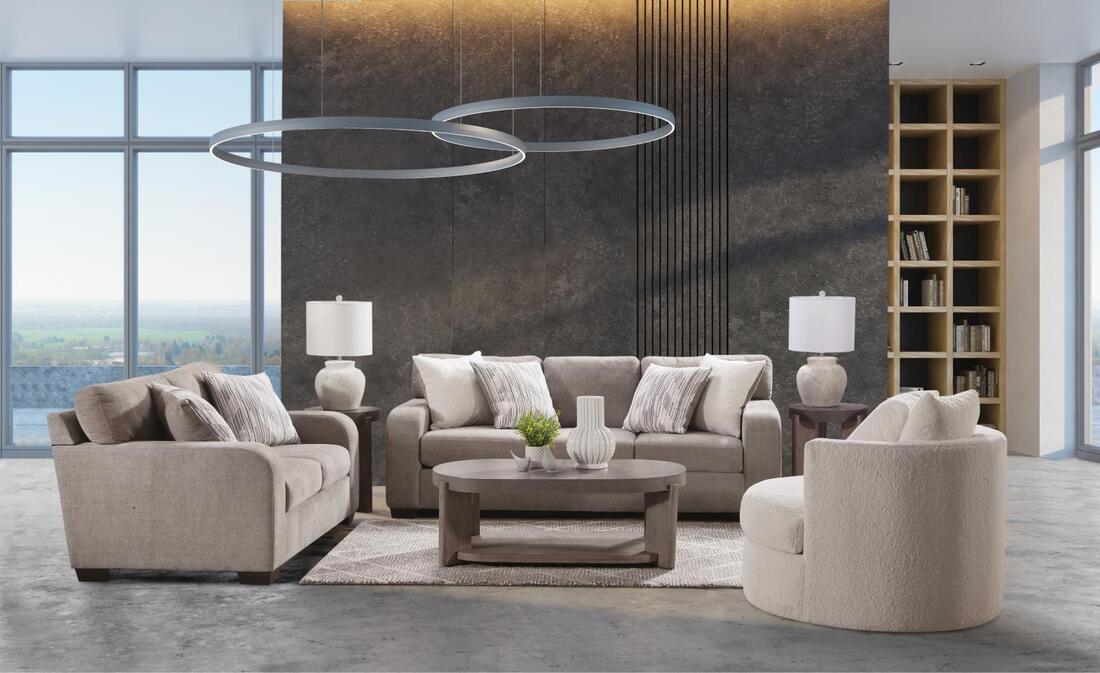 Behold 1049 Blaine Taupe Sofa & Loveseat Set