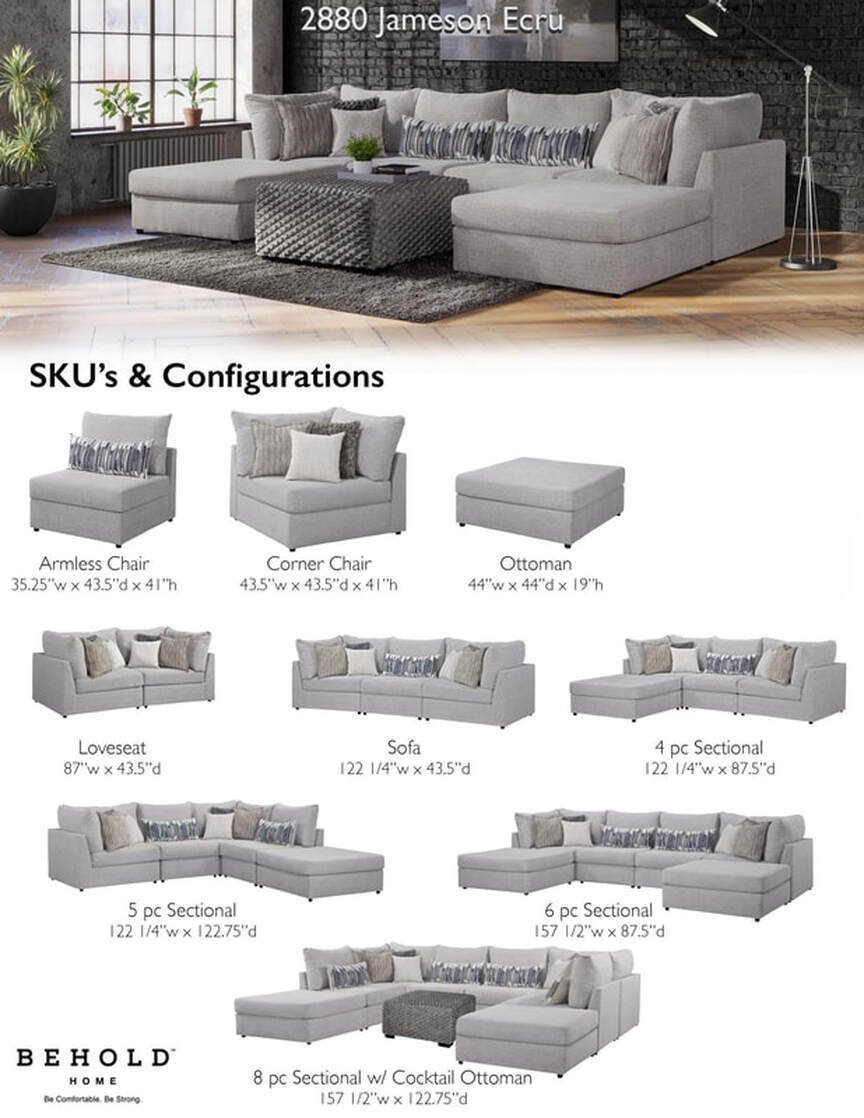 Behold 2880 - 8PC Modular Sectional