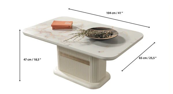 Santana Ivory Coffee Table