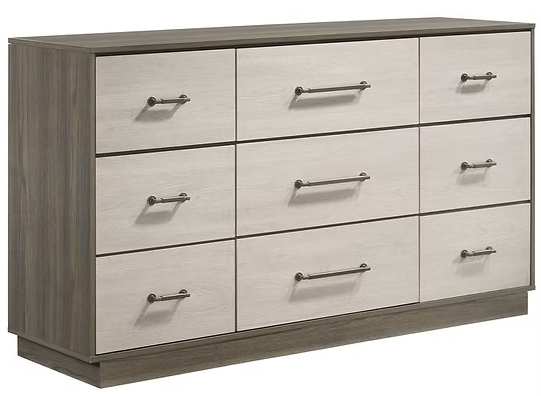 B1560 River Light Grey Wood Finish Bedroom Set