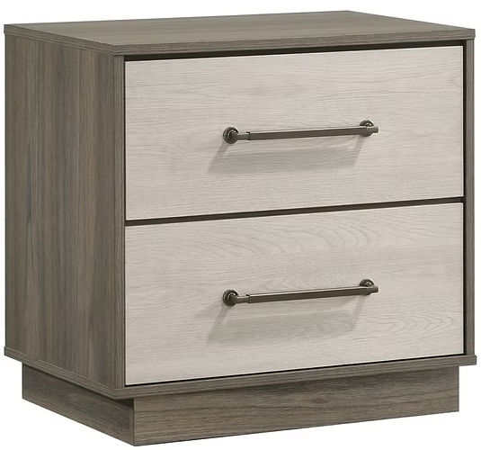 B1560 River Light Grey Wood Finish Bedroom Set