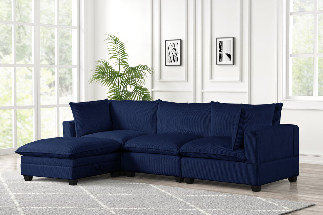 Cloud13 Navy Modular Sectional