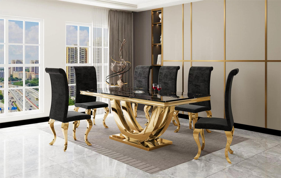 D8082 Black Velvet (Chairs Only)