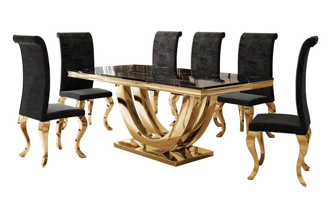 D8082 Black Velvet (Chairs Only)