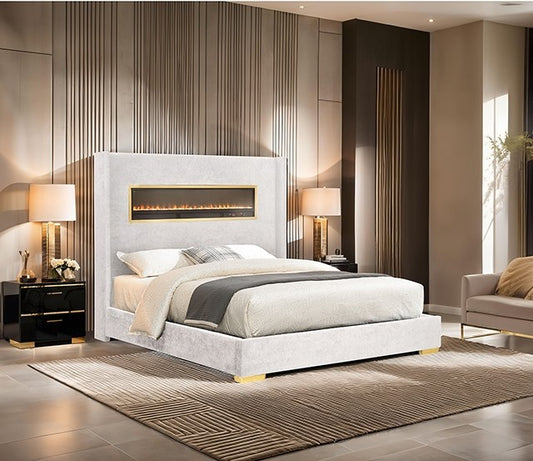 Danvers White Bed Frame