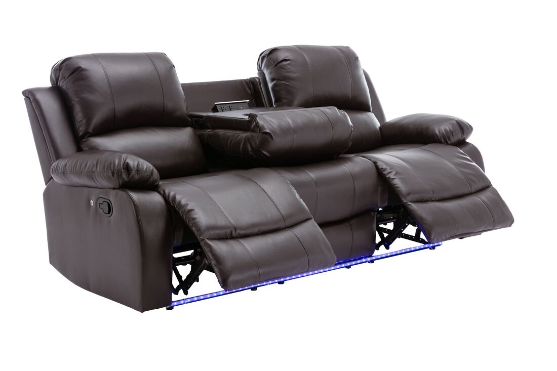 3pcs Daytona Brown Reclining Set