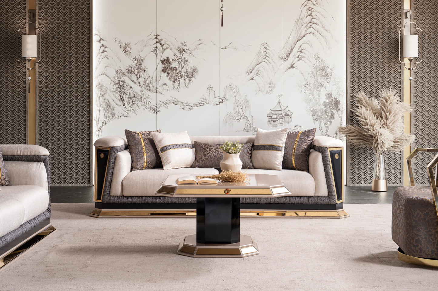 Diamond Collection Sofa & Loveseat Set