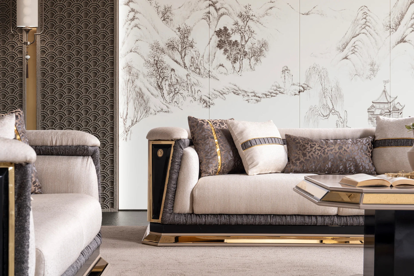 Diamond Collection Sofa & Loveseat Set