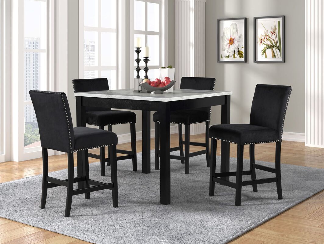 5pcs Dior - Black Pub Dining Set