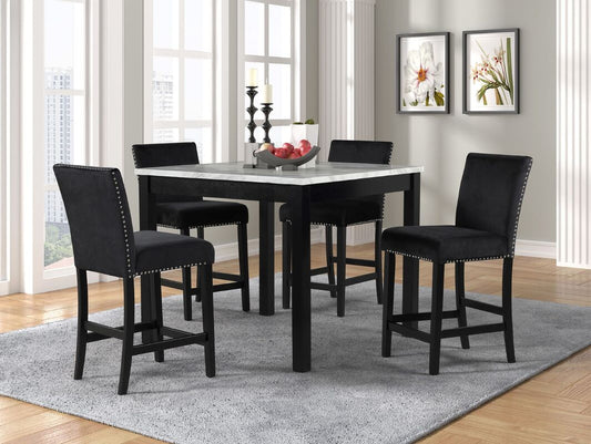5pcs Dior - Black Pub Dining Set