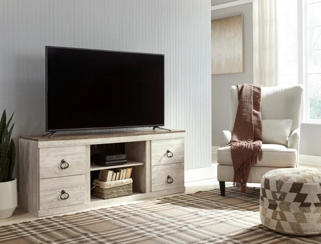 EW0267-268 Whitewash TV Stand 60