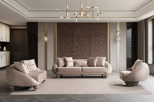 2pcs or 3pcs Elisyum Collection Sofa & Loveseat Set