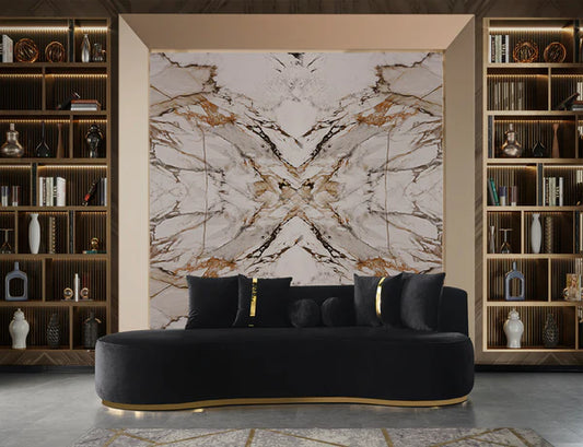 Ella Black Velvet 106 Chaise Lounge