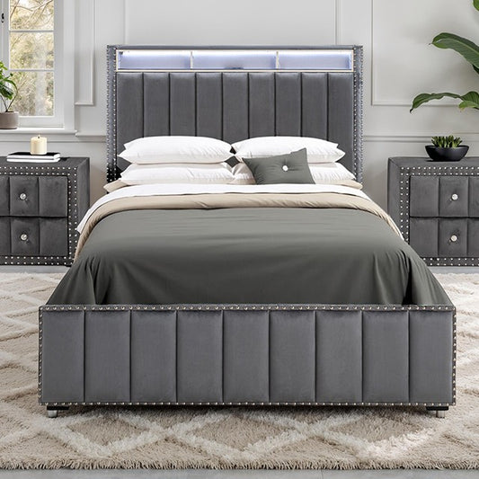 Farese Dark Gray Bed Frame