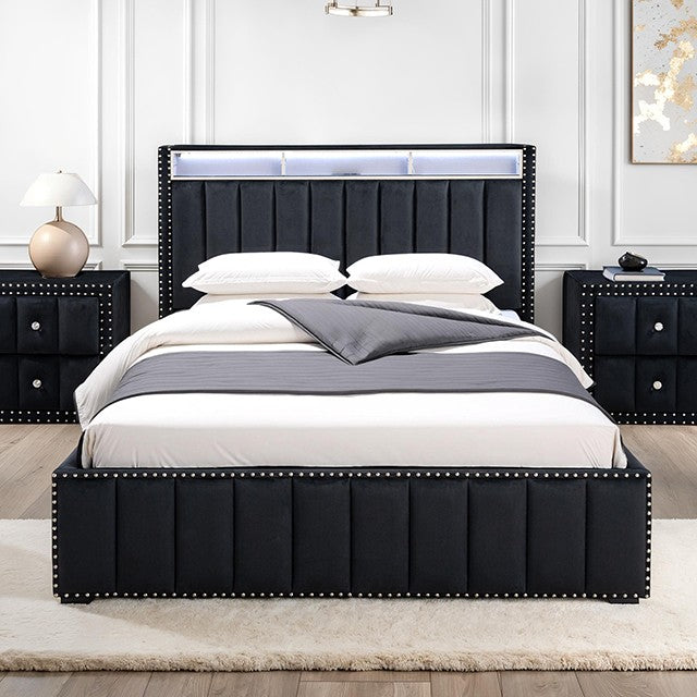 Farese Black Bed Frame
