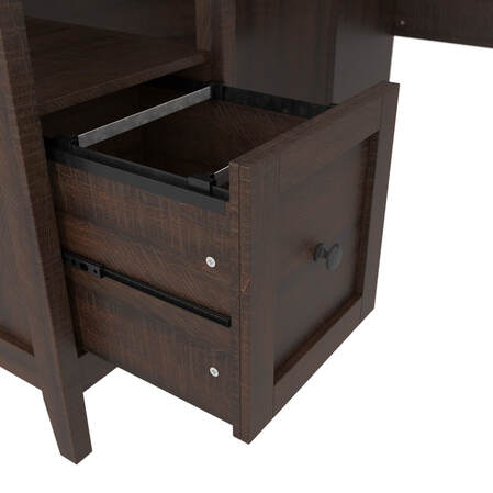 H283-34 Warm Brown Home Office Desk