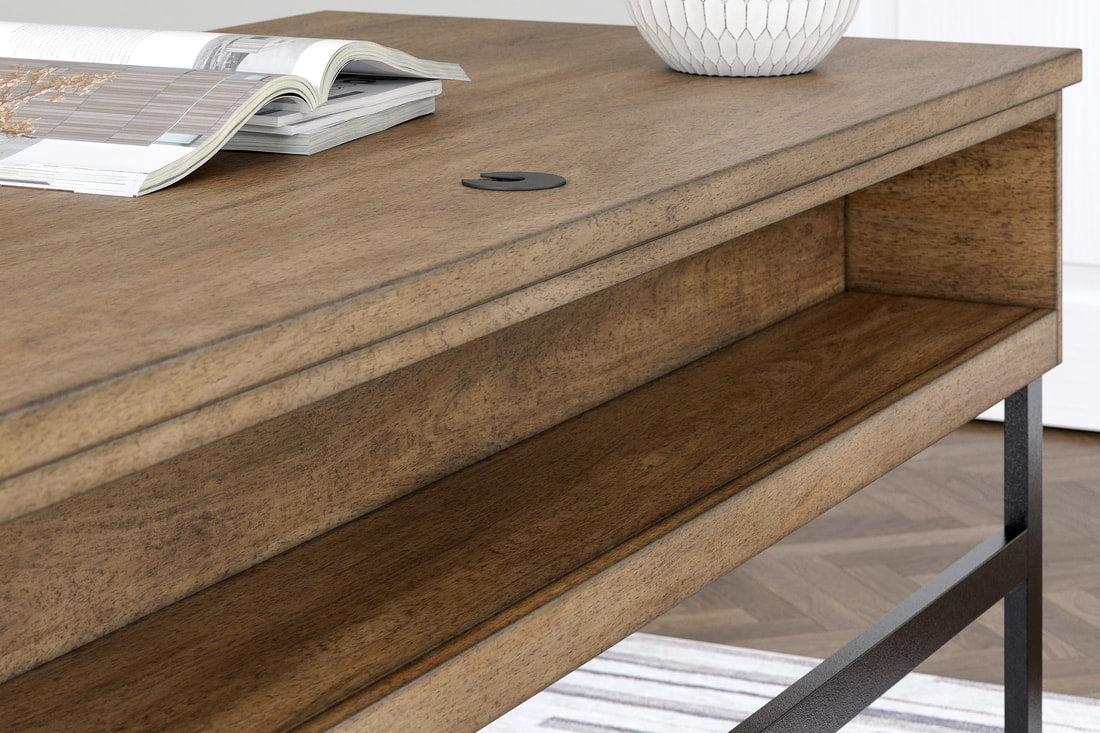H632-44 Light Brown Office Desk