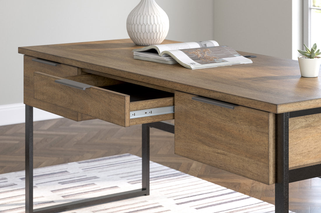 H632-44 Light Brown Office Desk