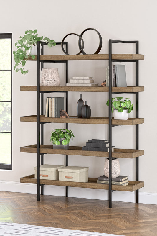 H632-70 Light Brown Bookcase