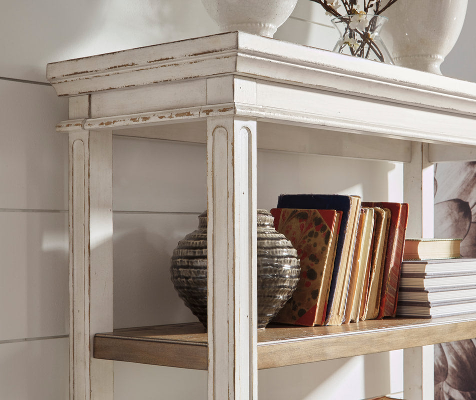 H743-70 White & Brown Bookcase