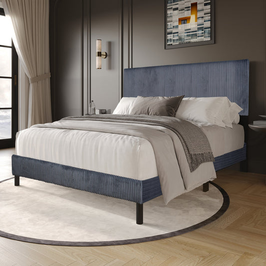 HH150 Gray Platform Bed