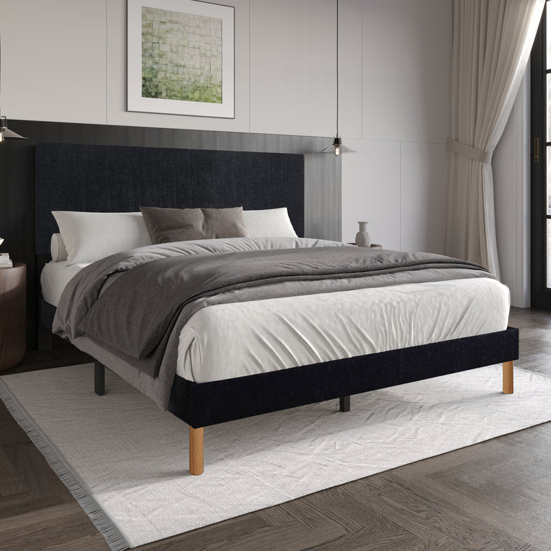 HH205 Black Platform Bed