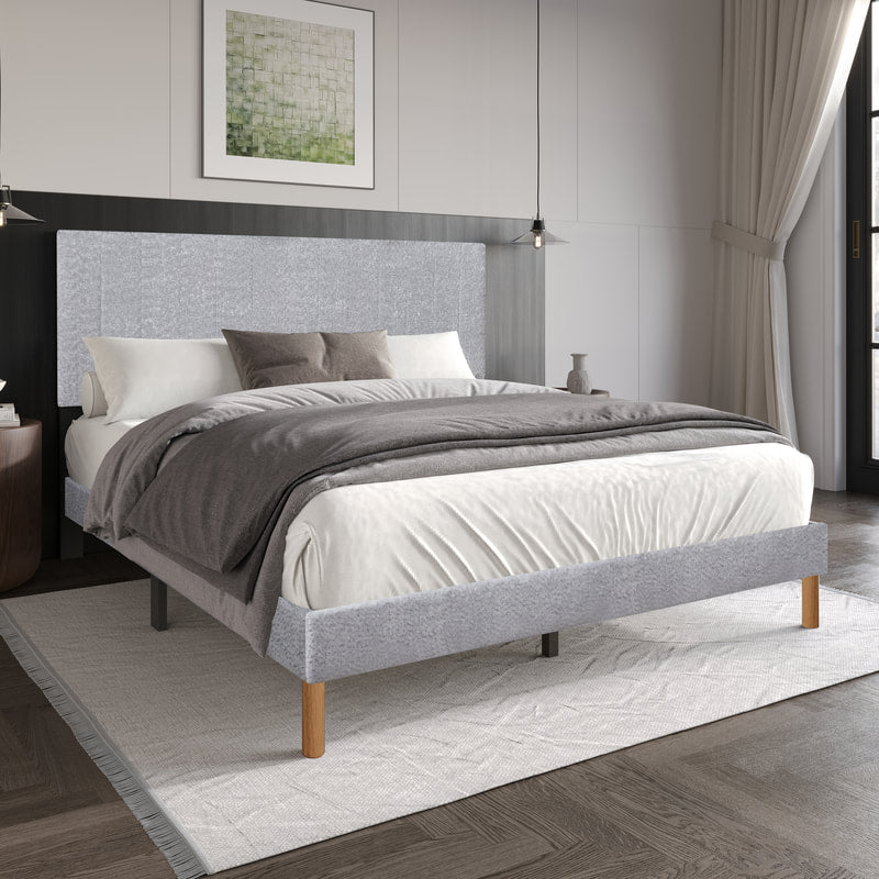 HH210 Light Gray Platform Bed
