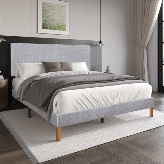 HH210 Light Gray Platform Bed
