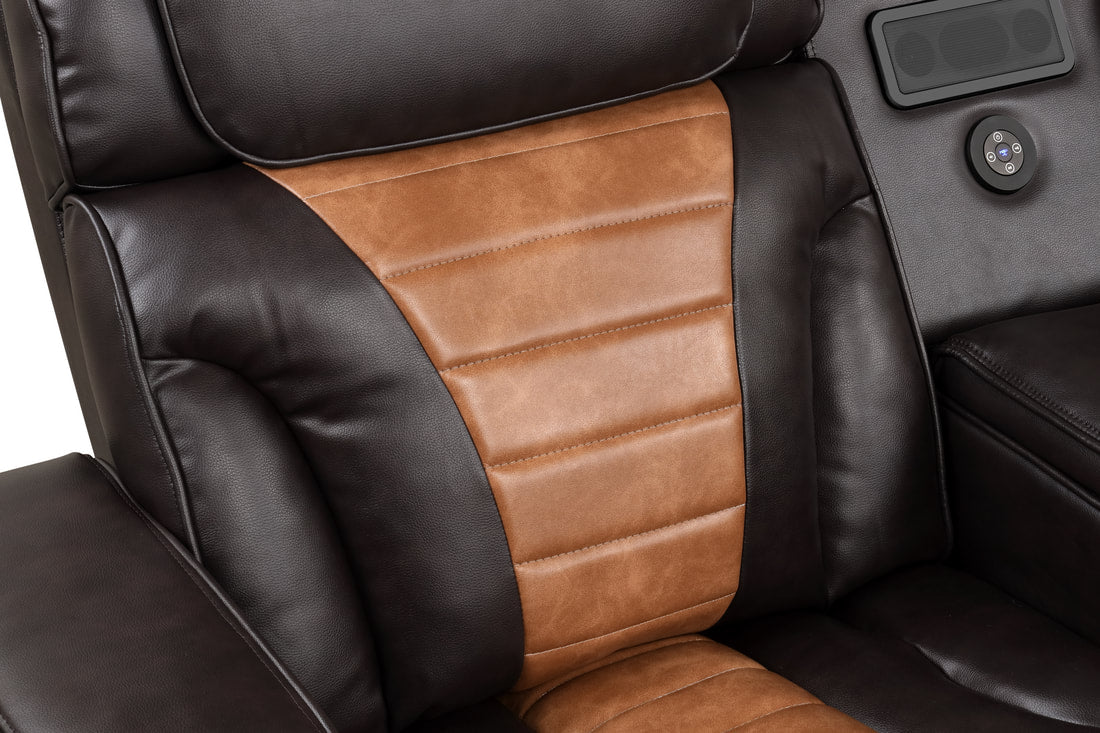 IBIZA Power Brown Reclining Sectional