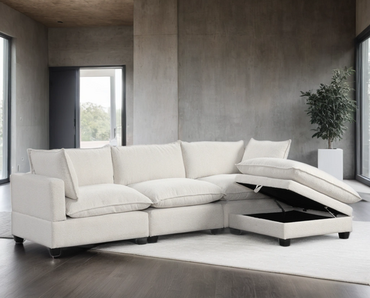 Cloud2 Cream Boucle Modular Sectional