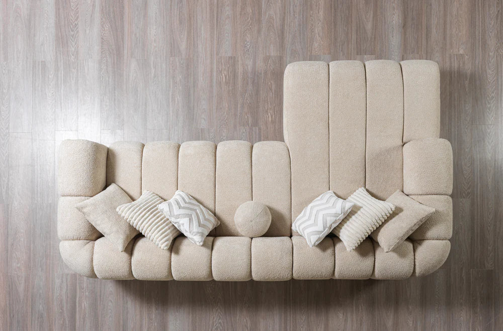 Lis Sand Boucle LAF Sectional