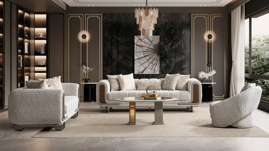 2pcs or 3pcs Lora Collection Sofa & Loveseat Set