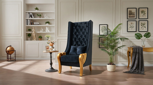 A-CH02 Throne 62.5" Tall (Black)
