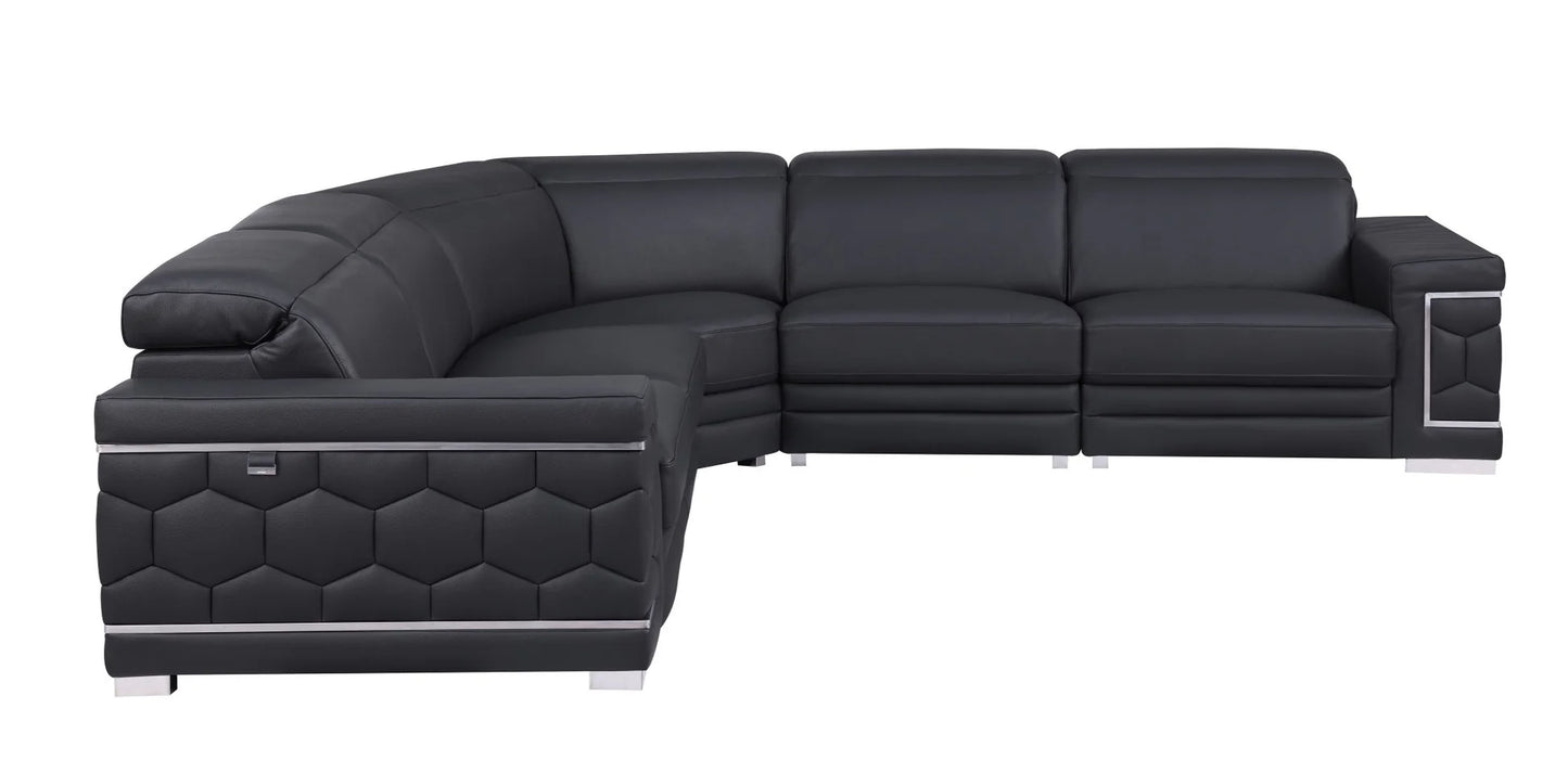 MI-1255 Favo 4pcs Black Oversized Sectional