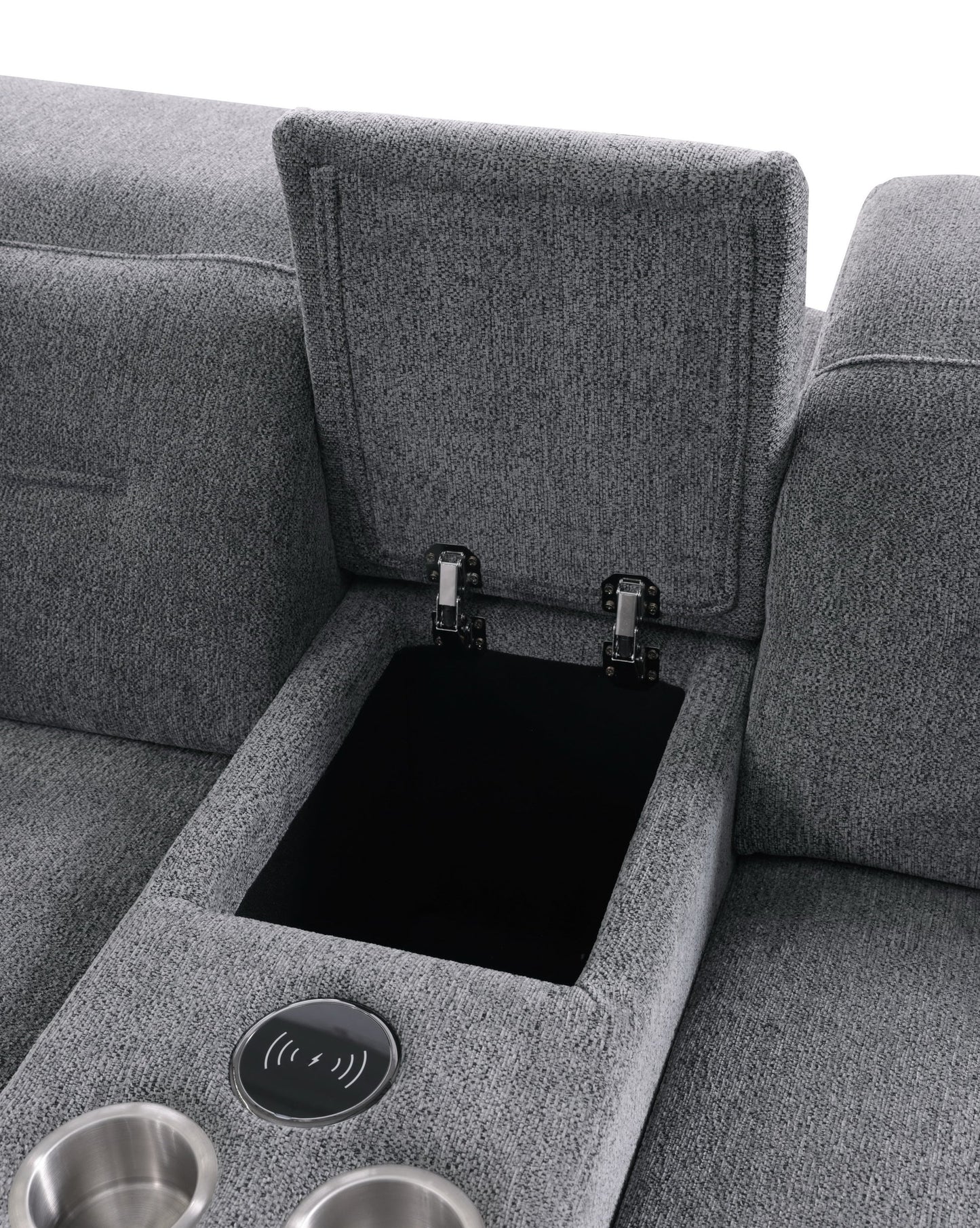 MI-1265 Nexus (DK. Grey Fabric) Reclining Sectional