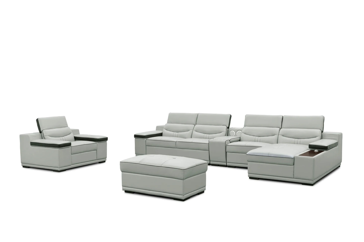 MI-1850 Arlet Sectional Sofa | Grey EV216