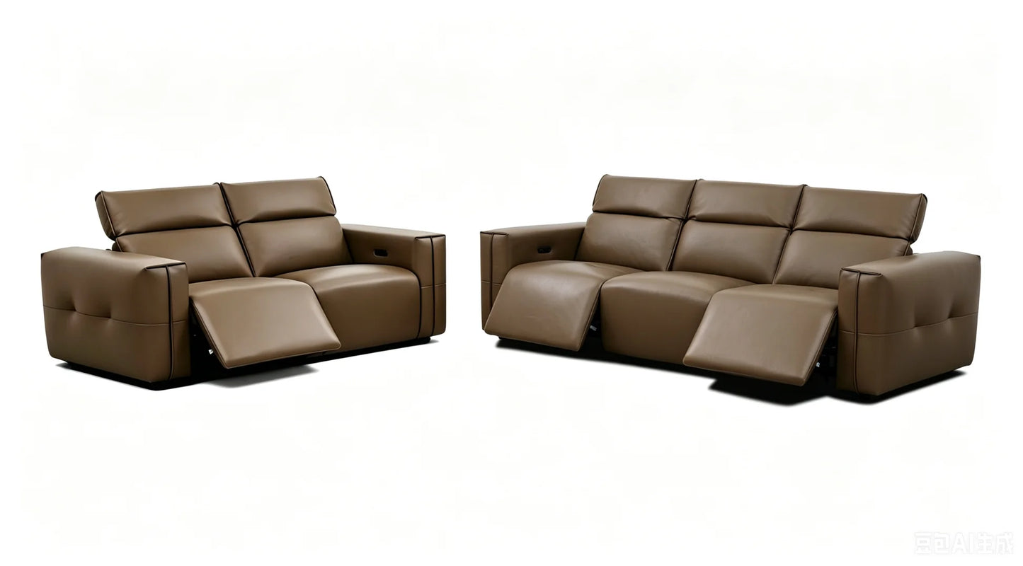MI-2500 Ember (Brown) 2pcs Sofa & Loveseat
