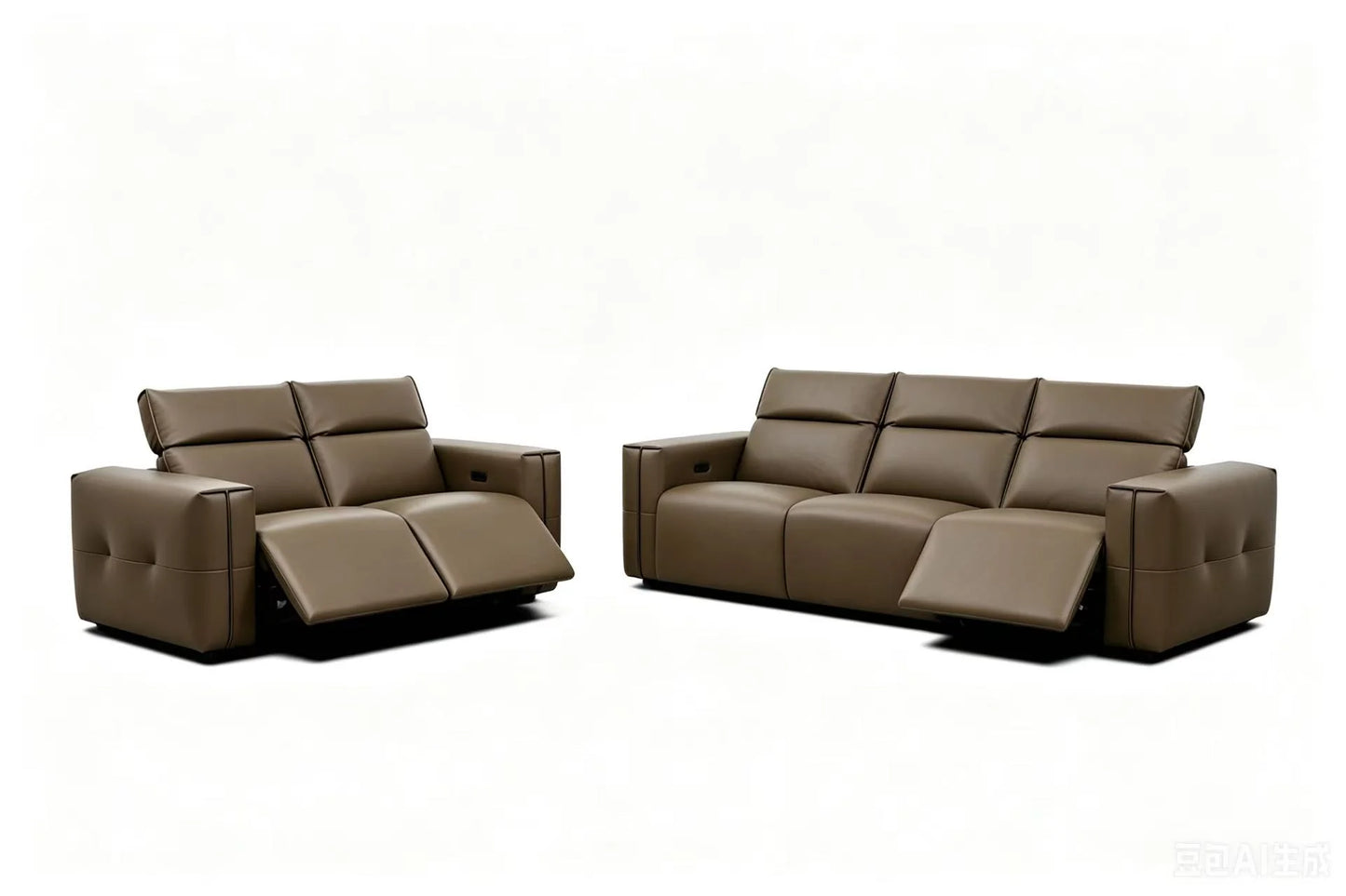 MI-2500 Ember (Brown) 2pcs Sofa & Loveseat