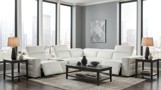 MI-2520 Holly (White) 6pcs Reclining Sectional