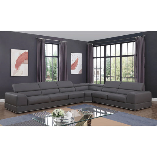 MI-5106A Pella Dark Gray Sectional without armless