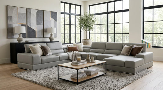 MI-5107 Nella (Grey) 4pcs Sectional Sofa