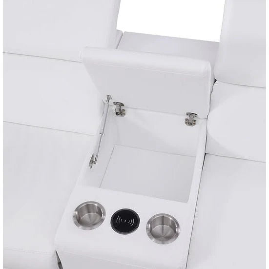 MI-631 Picasso 6pcs White Reclining Sectional