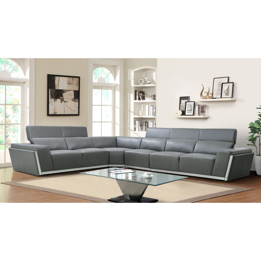 MI-8010A Domo (Dark Grey) - 3pcs Italian Leather Match